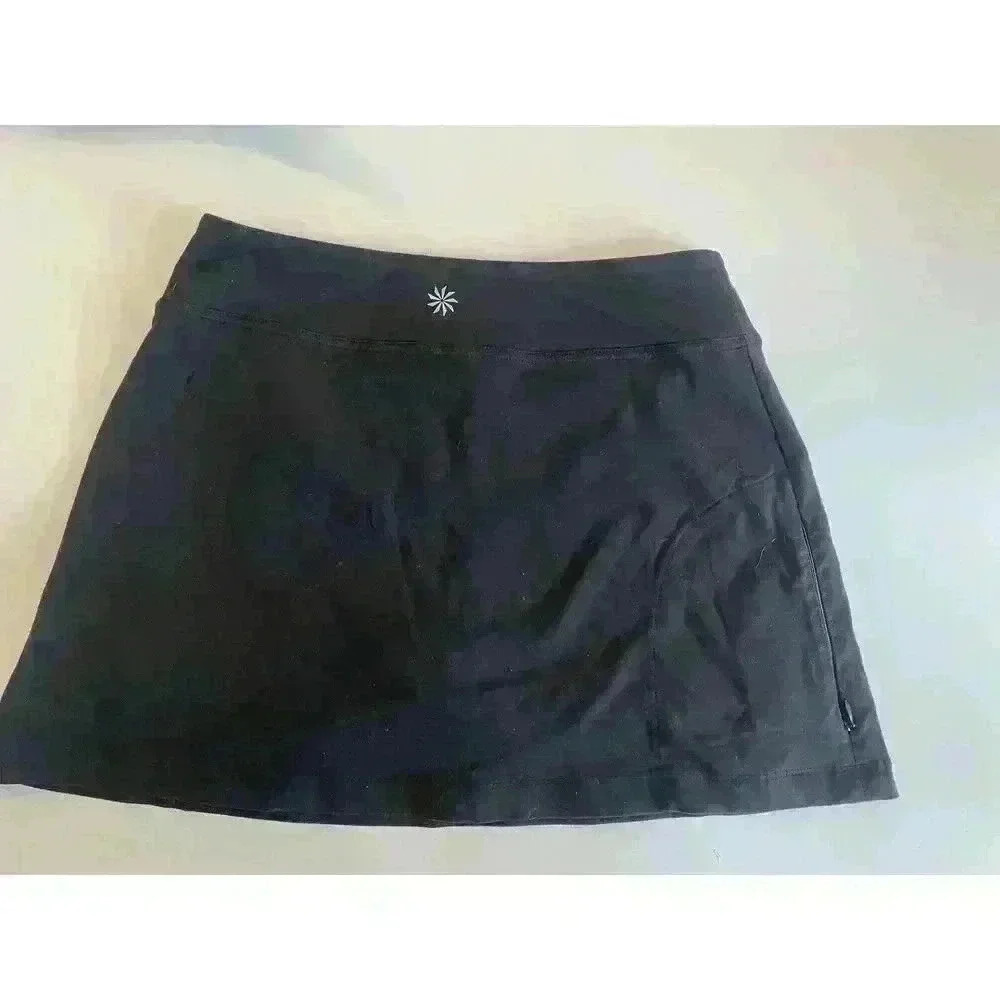 Athleta Black Layered‎ Lined Mini Athletic Skort Skirt XS - Picture 6 of 6